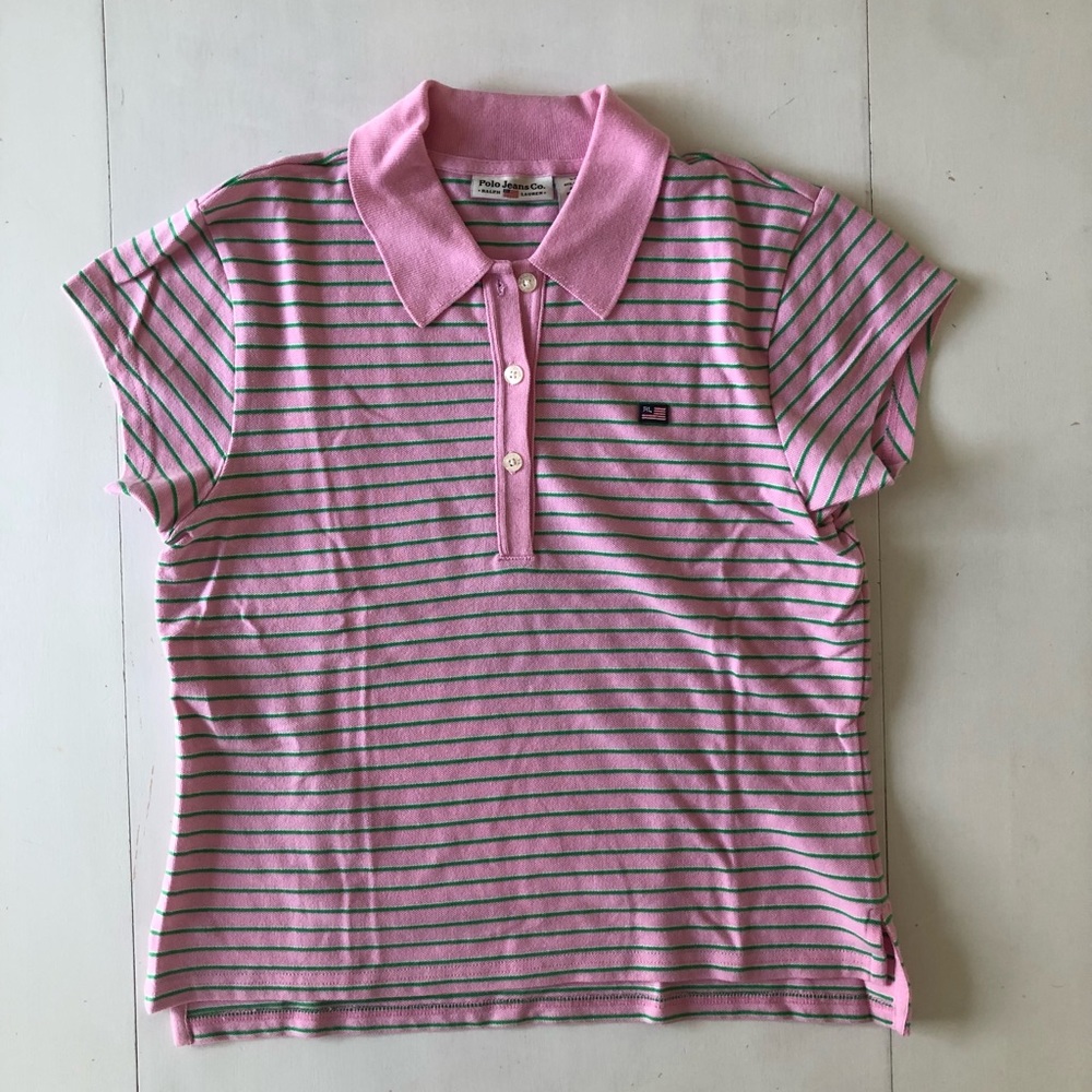 Polo striped collar shirt